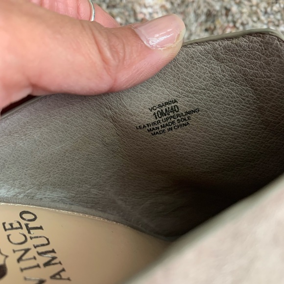 Vince Camuto Sarina leather peep toe mules - Picture 4 of 6